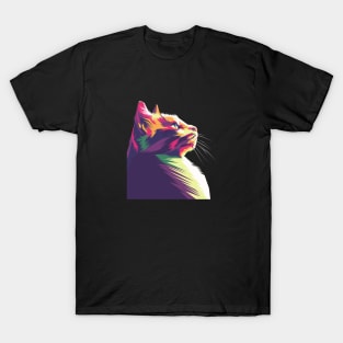 Colorful cat pop art T-Shirt